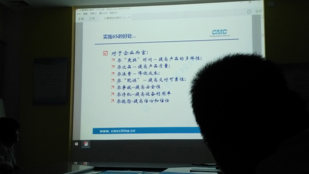 粤马外墙仿石漆员工进行6S培训