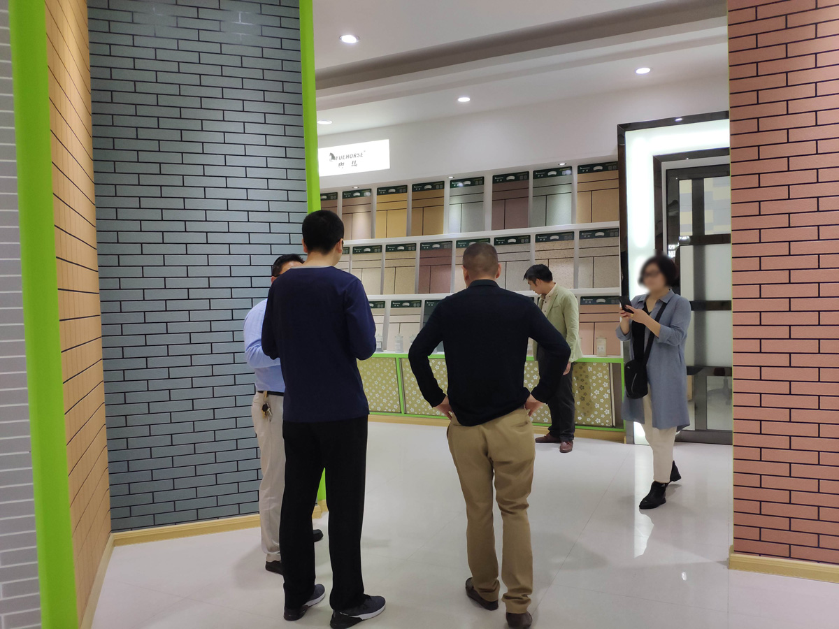 真石漆样板展示区域